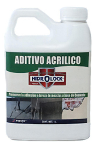 Hidrolock Aditivo Acrílico T-1lt Color Blanco