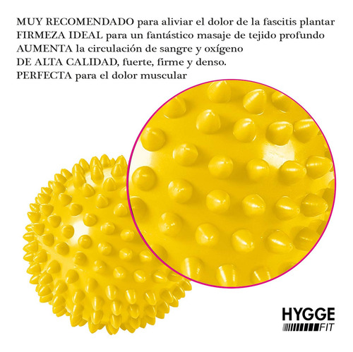 Imagen 3 de 10 de Pelota Blanda 5cm Pinche Masaje Descontracturante Miofascial