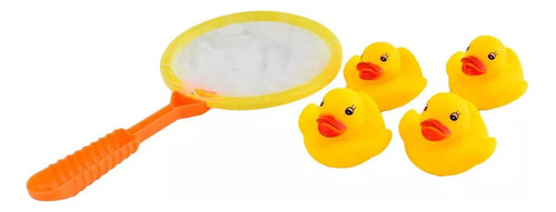 Juego De Pesca Patitos Goma Y Candil Para Baño O Piscina