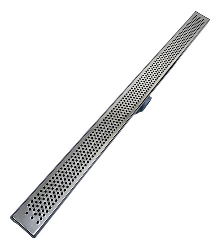 Ralo Banheiro Inox Bolinha 5x70 Linear Saída 40mm Col Cinza