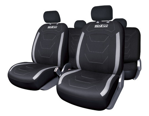 Fundas Cubreasiento Sparco Universal Negro Poliester 406- Sp