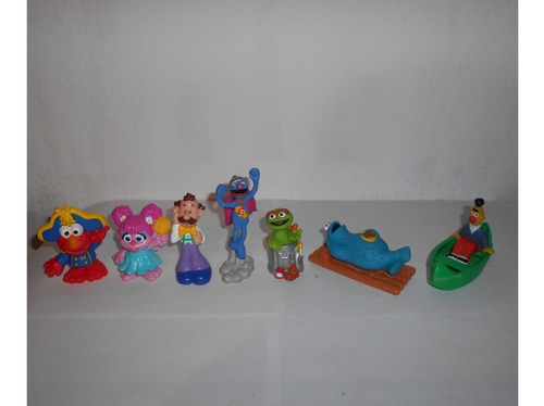 Lote 7 Figuras Plaza Sesamo Elmo Lucas Oscar Abby Archibaldo