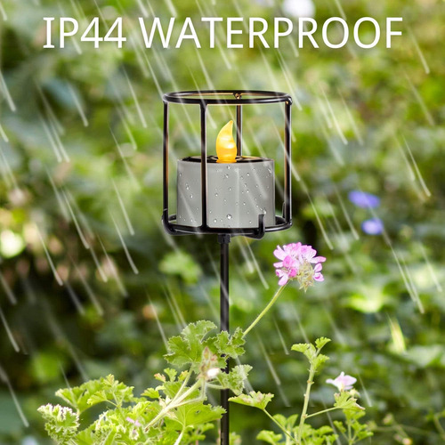 Velas Solares Impermeables Led 2x2 - Iluminación Al Aire Lib