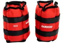 Comprar Tobipesas 1 Par 3kg Tobilleras Y Muñequeras Fitness Randers Color Rojo