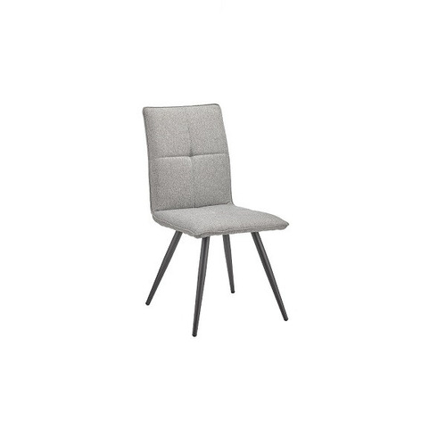 Silla Moma Patas Metal - Gris / Negro Këssa Muebles