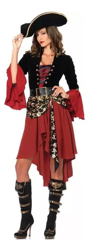 A Disfraz De Pirata Jack Sparrow Halloween Cosplay Para