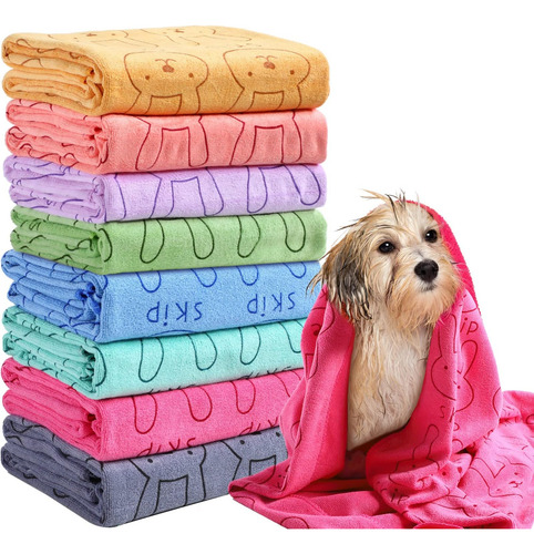 8 Toallas De Secado Para Perros A Granel 55 X 28 Toallas De