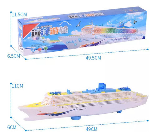 * Navio De Cruzeiro Em Miniatura, Barco De Brinquedo De 49