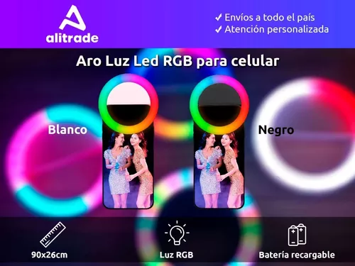 Aro Luz RGB Led Celular 45cm Selfie Tiktok Soporte Video DANKI
