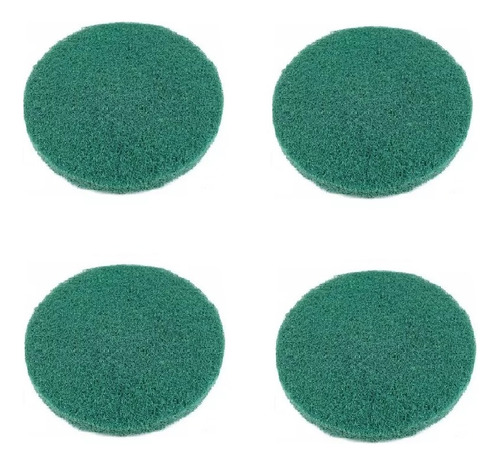 Kit Com 04 Discos Verde Para Limpeza 350mm Para Enceradeira