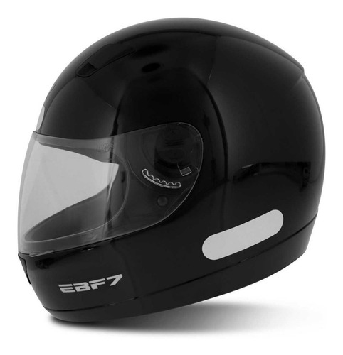 Capacete Ebf Moto Fechado Ebf 7 Solid Preto Brilhante