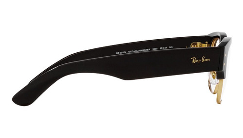 Lentes Ópticos Mega Clubmaster Black Ray-ban Optical