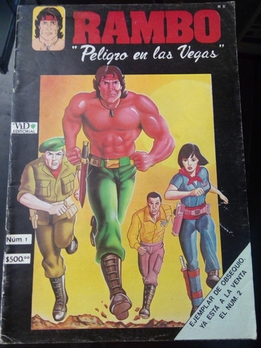 Rambo No.1 Peligro En Las Vegas Comic Editorial Vid Año-1988