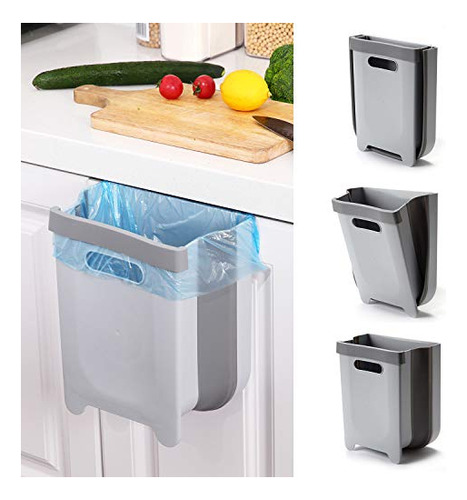 Cubo Basura Colgante Plegable Auhafaly - 9l Para Puerta