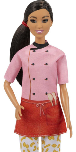 Muñeca Barbie Pasta Chef Brunette 12 Pulgadas Colorido Chef