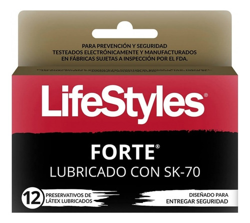 Preservativo Forte Lyfe Styles Caja X12