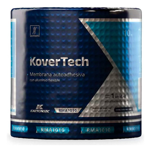 Kovertech Rma 1010 Membrana Autoadhesiva Rollo 10cm X 10mts Aluminio