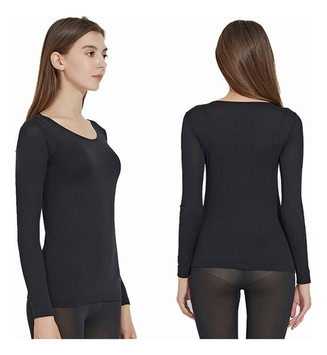 Conjunto Top Pants De Termica Slim Fit Cómodo For Dama