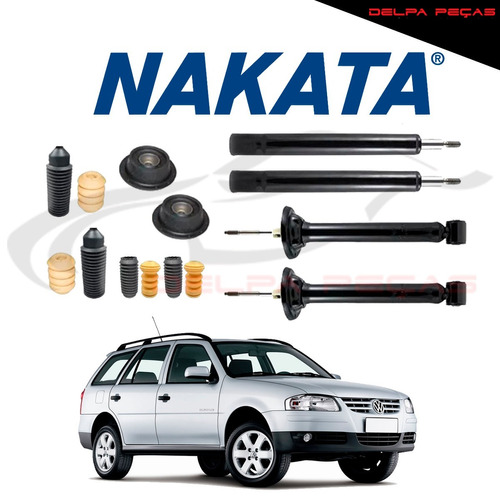 Kit 4 Amortecedor Nakata Diantei + Traser + Kit Parati G3 G4