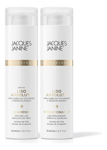 Shampoo + Condicionador Jacques Janine Liso Absoluto 240ml
