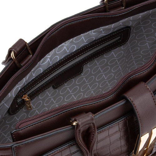 Cartera Gacel Dos Asas G Chocolate Car3219
