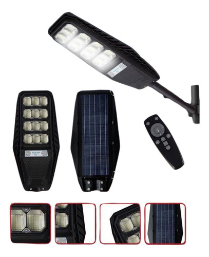 Lampara Alumbrado Publico Recargable Solar Jardines Locales