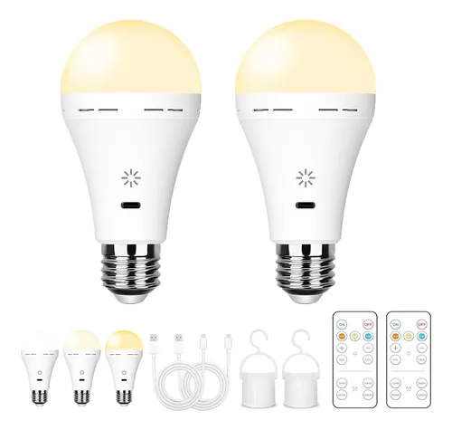 Bombilla Recargable Usb Con Control Remoto, Bombillas Con De
