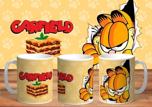 Taza - Tazón De Ceramica Sublimada: Garfield