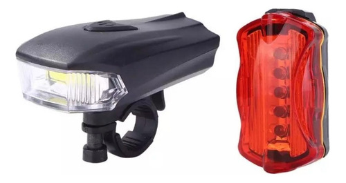 Farol Para Bicicleta Frontal E Lanterna Led Prova Dágua