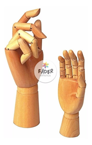 Mano Articulada Profesional Madera 30 Cm Barrio Norte