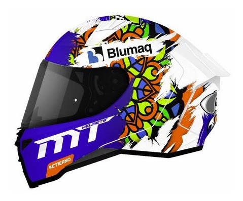 Capacete Mt Revenge 2 Moto3 White Viseira Fumê