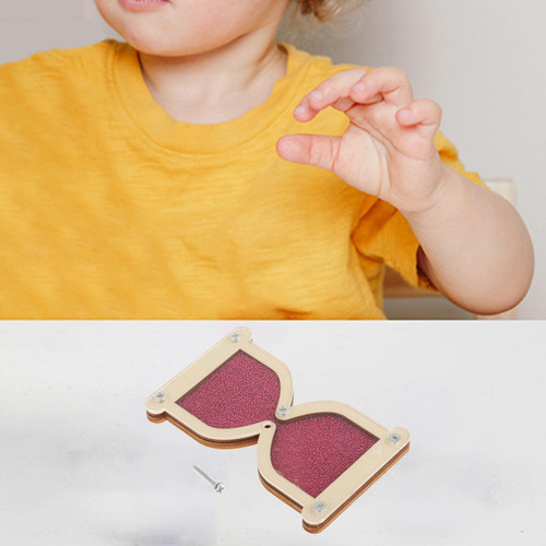 Material De Tablero Ocupado De Reloj De Arena Rojo Ciruela