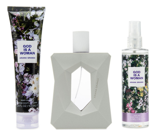 Set 3 Piezas God Is A Woman Para Mujer De Ariana Grande Edp