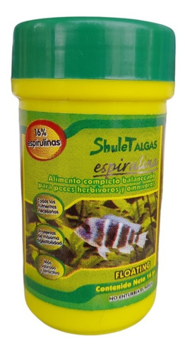 Shulet Espirulina Alimento Complementario Peces 16gm