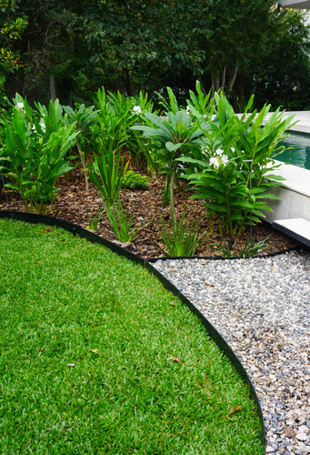 Fleje De Metal Delimitar Jardín 120x7cm - 1,2mm Esp X3 Negro