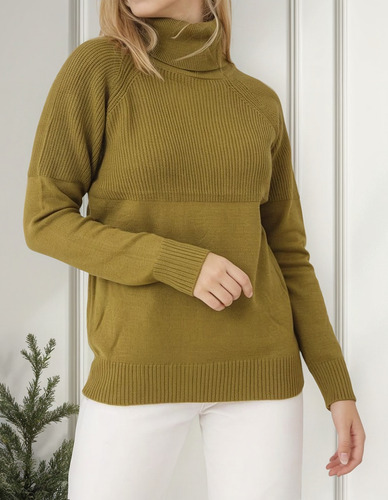 Sweater Polera Bremer Lycra Para Dama