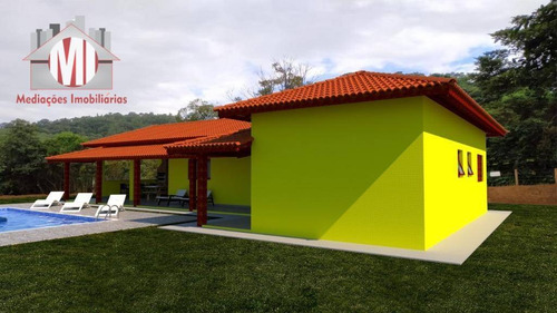 Linda Chácara Em Construção, Com 3 Dormitórios, Pomar, Bem Localizada, À Venda, 4500 M² Por R$ 390.000 - Rural - Pedra Bela/sp - Ch0873