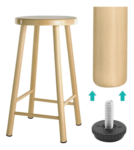 Nivelación Ajustable De Acero Inoxidable 8' Para Muebles De