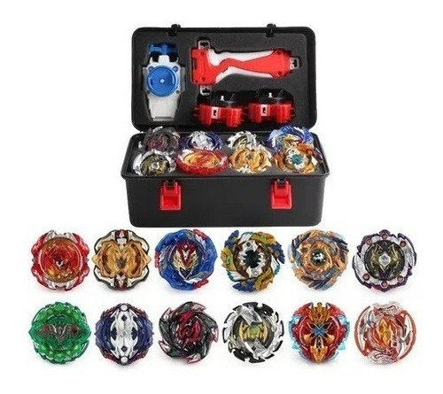 17 Pcs Top Beyblade Burst Bey Blade De Juguete, Con Caja