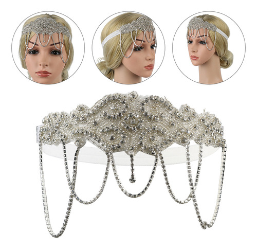 Tiara De Novia Con Borlas En La Frente, Europea Y Americana