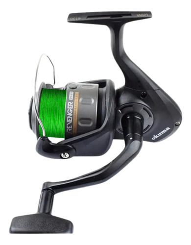 Carrete Okuma Pesca De Spinning Ravenger - Rv-65 Cargada Con Linea Pescafácil.