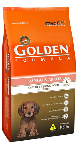 Ração Golden Filhote Mini Bits Frango 10kg  Cães Pequenos