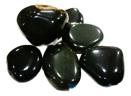 Obsidiana Negra Unid 2cm Pedra Gema Natural Polida P Coleção
