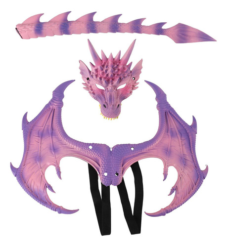 Conjunto De Máscara De Cauda De Asas De Dragão Para Rosa