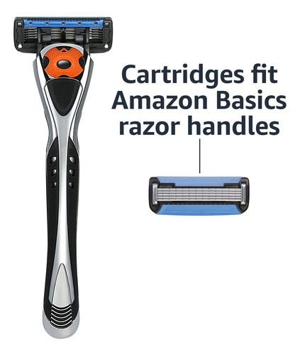 Razor Recarga 12 Cartuchos Amazon Basics De 5 Hojas Para