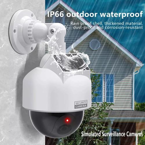 Camara Falsa Vigilancia Simula Real Outlet Ver Descripción Blanco