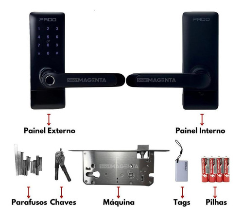 Imagem 5 de 5 de Fechadura Eletrônica Pado Fde300 W Sem Gateway