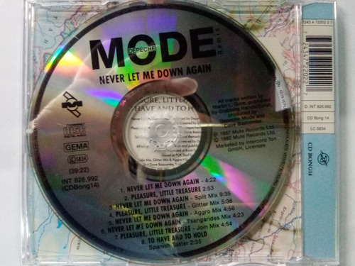 Cd Depeche Mode Never Let Me Down Again (Usado)