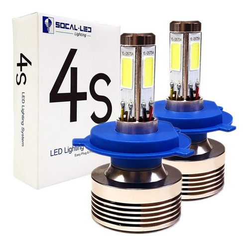 Socal-led Lighting 2x 4s H4 9003 Hi/lo Bombillas Para Faros 