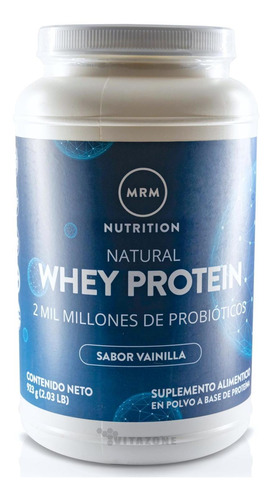 Natural Whey Protein 2 Lbs Vainilla Probióticos Mrm